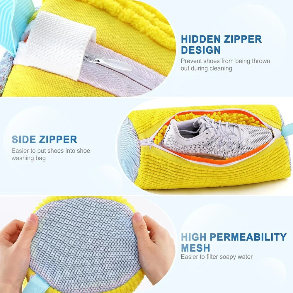 TidyKiks™ - Shoe Washing Bag For Laundry To Keep Sparkly Clean Shoes!