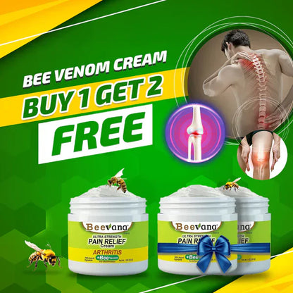 (Pack of 3) BeeTherapy™ Bee Venom Pain Relief Cream | Buy 1 Get 2 Free 🔥