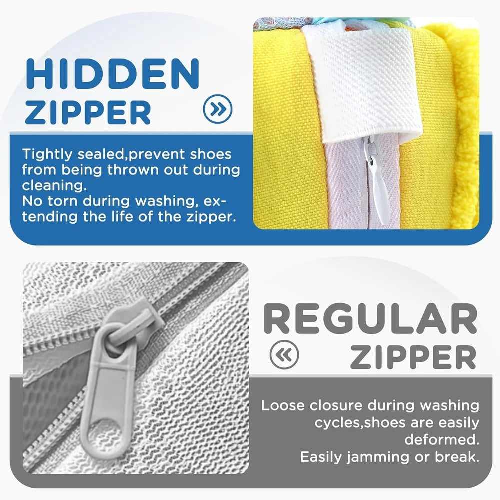 TidyKiks™ - Shoe Washing Bag For Laundry To Keep Sparkly Clean Shoes!